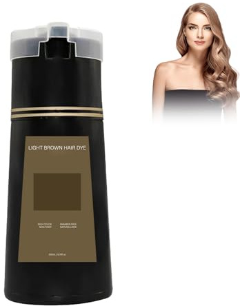 Champú Tinte Café Natural 200ml, Champú Natural y de Larga Duración para Hombres y Mujeres, Color Para el Cabello Instantáneo, Colors Hair in Minutes Long Lasting Colour, shampoos3-7