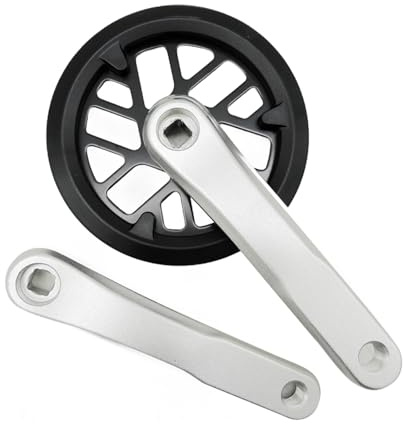 Zxfdsfdbnm Pédalier à vitesse unique 32 dents en alliage d'aluminium pour vélo 127 mm