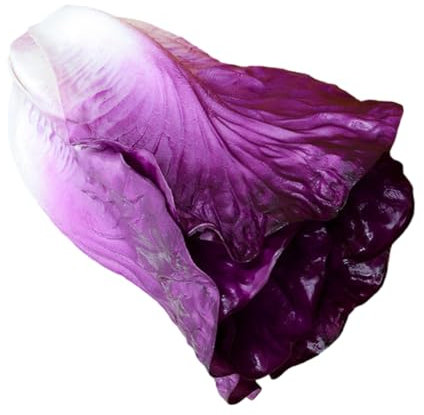 Holibanna simuliertes Gemüse gefälscht Simulation künstlich Fälschung Kopfsalat würfelunterlage lichtwärts - Kunstgemüse leichte Gemüsedekorationen lebensechte Gemüsemodelle Pu Violett