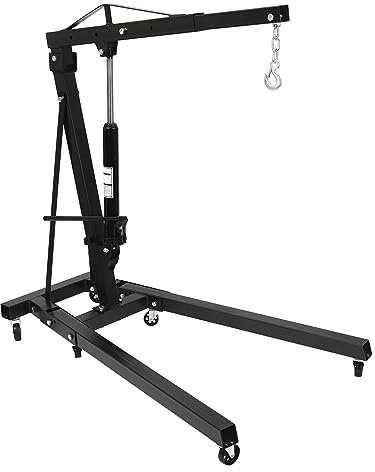 Attrezzi Paranco per Motori da 2 tonnellate, Sollevatore a Piattaforma Pieghevole in Acciaio al Carbonio da 4400 libbre, Gru per Officina, paranco per Motori per impieghi gravosi,