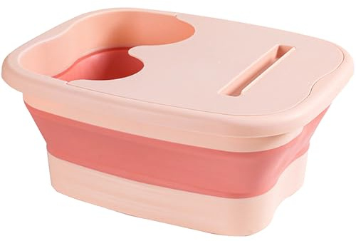 Vasca idromassaggio per piedi portatile, bacinella pieghevole per massaggi, rilassamento senior con design leggero, adorabile uso in casa, bagno e piscina, vasca multiuso per donne, uomini e bambini