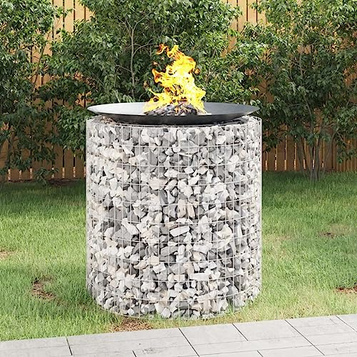 Générique Foyer en Gabion Ø 100 cm Fer galvanisé,Cheminées,153561