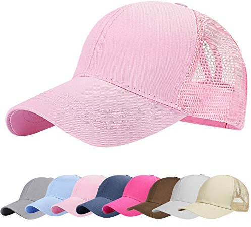 UMIPUBO Mesh Baseball Cap för kvinnor Basecap Outdoor Sport Mössa Casual Baseballkeps Nettokeps Låsshalm Baseballkeps