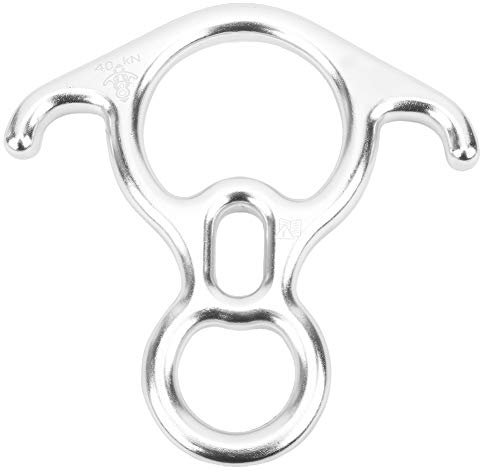 RiToEasysports Descendeur de Sauvetage, Descendeur en Aluminium 32KN Figure 8 pour la Descente en Rappel pour l'escalade