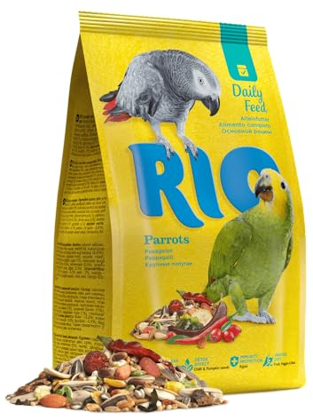 RIO Alleinfutter für Papageien | 3 kg | Speziell zusammengestellte Mischung von ausgesuchten, gesunden und beliebten Saaten und Getreide | Zur Versorgung des Nährstoffbedarfs