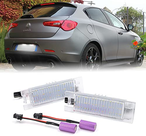 njssjd LED Luci targa per Al.fa Romeo Giulietta tipo 940, Luce Targa Al.fa Mito, Al.fa Romeo 159 Led Targa Auto Canbus senza errori