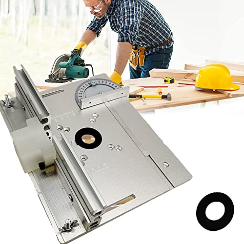 Kit 3 Inserts Table Fraisage, Table Fraisage Défonceuse Alliage D'Aluminium Flip-Board Machine Découpe Gravure Outil Auxiliaire Gabarit D'onglet Scie Table Bancs Travail Bois Accessoires Défonceuse