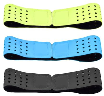 MiOYOOW Heart Rate Monitor Replacement Straps, 3PCS Adjustable Armband Strap for Indoor Outdoor Activity, Nylon