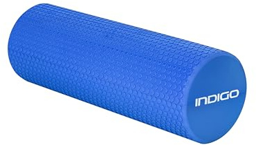 Foam Roller Rodillo Extra Largo Masaje Muscular de Espuma para Pilates Fitness Gimnasio Fisioterapia y Espalda + Rulo Yoga Estiramientos para Entrenamiento Movilidad Azul– Druna