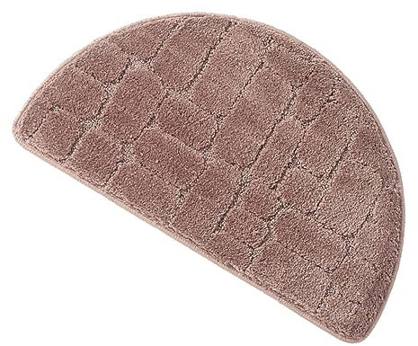 Ciieeo Superfine Fiber Doormat Semicircle 40×68cm Water Absorption Bath Mat Non-slip Microfiber for Kitchen and Bathroom