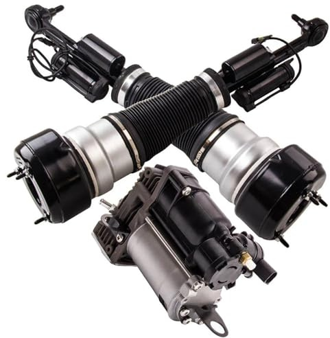 GYTTAK Sospensioni pneumatiche Montante Compatibile con Benz per Classe S W221 per Classe CL C216 Coppia Ammortizzatori Anteriori Ad Aria con Kit Compressore 2213205313