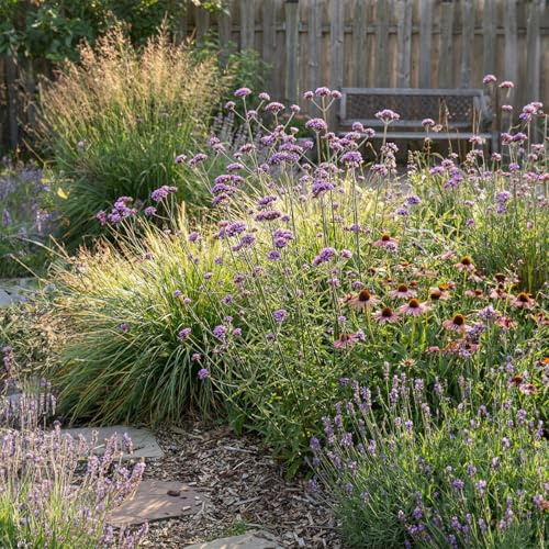 Bloomique - Juego de 6 - Verbena bonariensis - Resistente al hierro - Resistente al invierno - Perenne - Apta para abejas - Planta de jardín - 10-20 cm de alto - Maceta de 9 cm