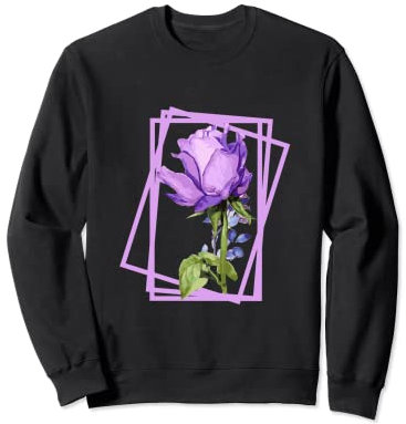 Rosa Cultivar Noble de color lila Sudadera