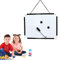 Panneau Blanc Cadre en Aluminium, Tableau Blanc Magnétique, Tableau Magnétique, Tableau Magnétique Blanc, Tableau Blanc Effaçable, Marqueurs, Aimants, 20 cm X 30 cm