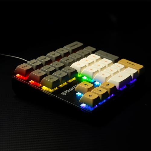 Sikai Mechanisches Numpad - Roter Schalter(Red Switch) - USB A Kabelgebunden - 33 Tasten RGB Keypad - Numeric Keypad - Zifferntastatur für Laptop Desktop PC Notebook (Schwarz)