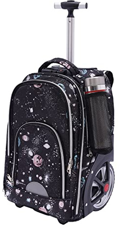 GAOUSD Bärbar dator trolley ryggsäck justerbar dragstång höjd med flera fack multifunktionellt handbagage resväska ryggsäck med hjul 45 l (stjärngrå), Stjärngrå, Nej