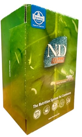 Farmina, N&D Natural Tonno & Salmone, Umido Gatto, 24x70gr