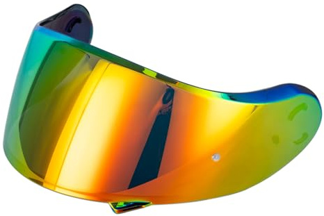 Shkalacar Helmvisier Kompatibel mit Shoei Cns-3 Neotec ⅱ Helm, Motorradhelm Linse Schutz Visor Brille (Rot)