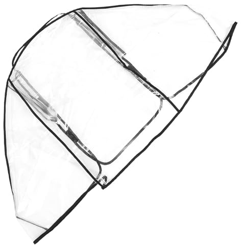BESTonZON Funda Protectora para Cochecito Doble, Cubierta Transparente Resistente al Viento, Material Eva Duradero, Tamaño Grande, para Ñiño y Niños, Uso para Exteriores