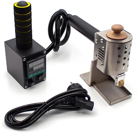 Dispensador de pegamento termofusible, máquina de rodillo de pegamento comercial de empuje manual, tanque de 50/150 ml, temperatura ajustable de 50 a 220 ℃