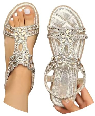 Sandalias Mujer Verano Comodas Confort Vestir Romanas Planas Ancho Especial Horma Ancha De Cuerda Para Pies Delicados Zapato Talla 43 Marron Marrones Negras Cómodas Zapatos Sandalia Plana Boho41