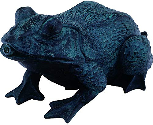HEISSNER 003245-00 Teichfigur Frosch, 14 cm, Dekor Bronze