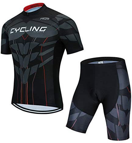 Conjunto de maillot de ciclismo para hombre, camiseta de ciclismo de montaña, pantalones cortos, traje de bicicleta, camisa de carretera, MTB, ropa deportiva al aire libre, verano, verde, talla S,