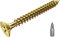 4x40mm Wood Screws,Flat Head Screws for Wood, Zinc Galvanized,Multi Purpose Screws (100pcs)