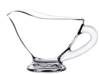 bricco latte Crema di vetro Pitcher con maniglia Perfetto per servire latte/salsa per insalata/condimento/ketchup/hot sorello sciroppo 60ml / 170ml / 250ml set piatti (Size : 250ml)