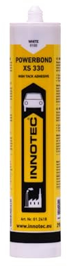 Innotec Powerbond Weiß - Premium Montagekleber - Kleben statt Bohren Wasserresistent - Kraftkleber für innen & außen - hohe Anfangshaftung universell einsetzbarer Baukleber - 1 Stück Kleber XS 330