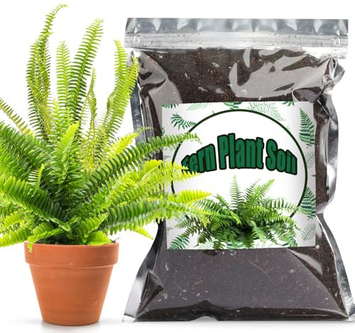 GOTVUGE Potting Soil Mix for Fern, Custom Hand Blended Mixture Suitable for Indoor/Outdoor potted Fern Plant (2L)