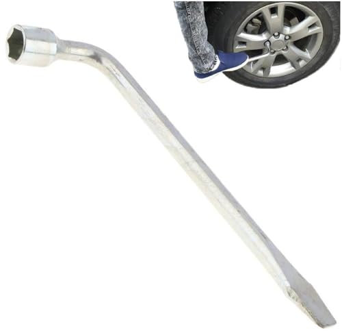 Lpitoy Radschlüssel Aus Edelstahl, 19-mm-stecknüsse Für Auto, Transporter, LKW, Ersatzreifen-pannen-notfallwerkzeug Für Den Reifenwechsel