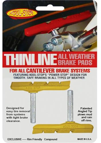 Kool-Stop Fahrrad Bremsschuh Cantilever -Thinline- C3 gelb Felgen Bremse