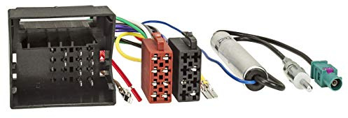 Sound-way Câble Adaptateur ISO Autoradio, Antenne fakra compatible avec Citroen, Peugeot