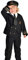 PRETEND TO BEE Transport Airline Pilot Dress Up Costume for Kids, Black, 5-7 Years