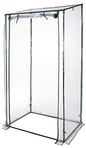 VERDELOOK | Serra Senza Ripiani per Terrazzo con Telo in PVC, 95x70x190 cm, In Metallo Verniciato, Per Protezione di Piante di Medie e Grandi Dimensioni, Giardinaggio