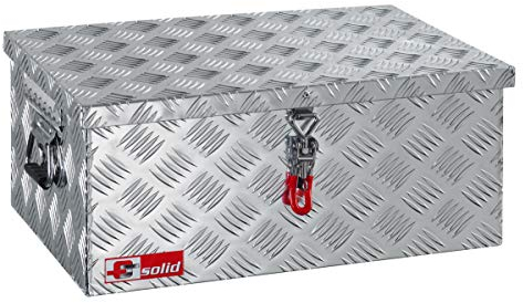 FTsolid Alukiste mit Spannverschluss aus Edelstahl Dachbox Staubox aus Aluminium Werkzeugkiste Alubox Transportbox Toolbox