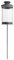 Laterne auf Stab; 15 cm hoch, 8 cm Durchmesser; Gartenlaterne; Grablaterne; Friedhof, Grab