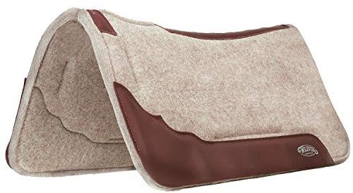 Weaver Leather Synergy Contoured EVA Sport Foam All Natural 100% Wool Felt Saddle Pad, Orthapedic Felt Liner