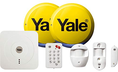Yale SR-330 Smart Living Home Alarm & View Kit, White, Part Arming Function, App Control, Remote Viewing