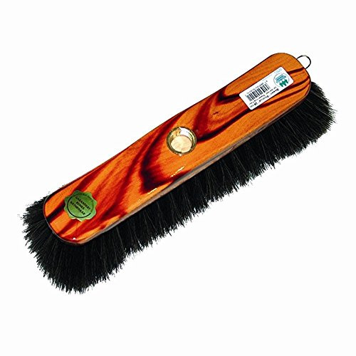 Bümag 1029 Zimmerbesen mit Metallgewinde Holzkörper nussbaumfarben lackiert, 29 cm