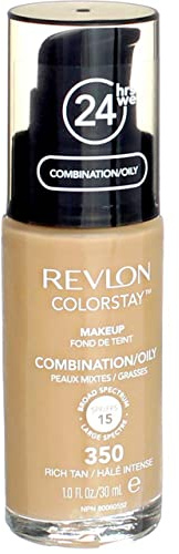2 x REVLON ColorStay makeup combination/oily skin 30ml - 350 Rich Tan
