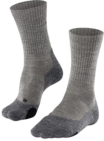 FALKE Damen Wandersocken TK2 Explore Wool W So Wolle Funktionsmaterial antiblasen dick 1 Paar, Beige Kitt Mouline 4310, 39-40