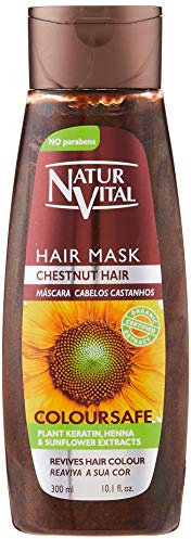 Colouring Hair Mask - Repairs and Colours - 300 Ml/Natural & Organic. (Chestnut Hair)