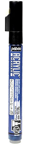 Pébéo 201420 Marqueur acrylique Pointe ronde 1,2mm Bleu nuit