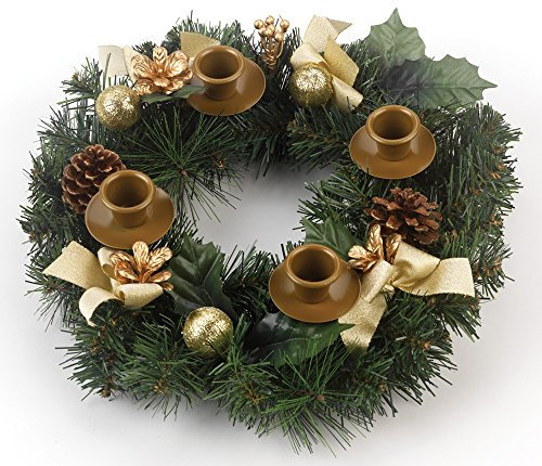 Vermont Christmas Company Traditional Pine Cone Advent Wreath