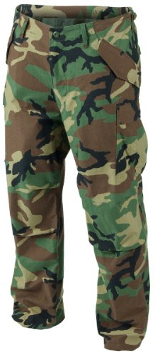 Helikon M65 - Pantaloni da Combattimento Woodland, Taglia XXL, Marrone, XXL