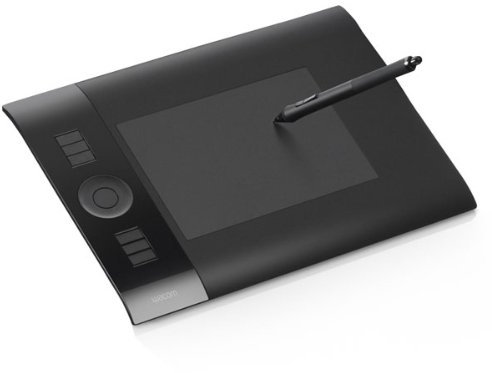 Wacom INTUOS4 S A6 WIDE Graphic Tablet, PC/Mac, Graphic Tablet with Pen, Battery-free Mouse