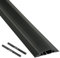 D-Line FC83B/9M Boden Kabelbrücke mit Steckverbindung, Schwarz, Boden-Kabelkanal 83x14mm Breit, 9m Länge - Schwarz