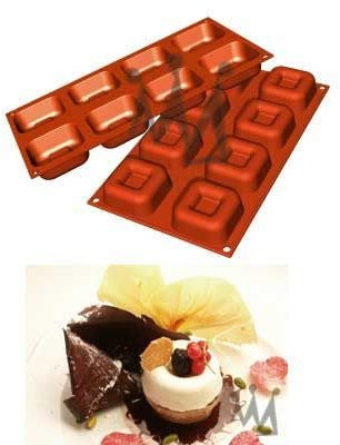 Silikonbackform SQUARE SAVARIN SF082